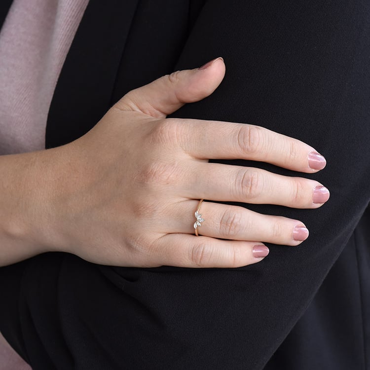 Eleganter Ring mit Lab Grown Diamanten in Marquise-Form Maurice 102486