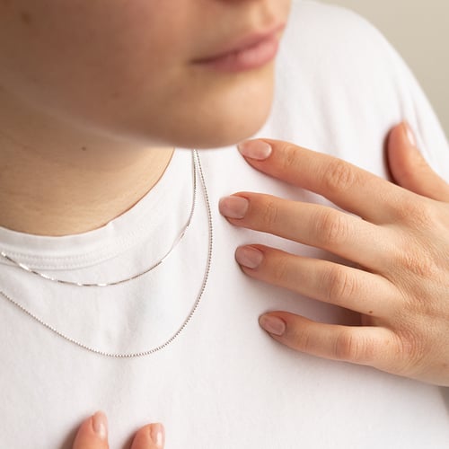 Kette 45 cm aus 14k Gold mit Kugeln