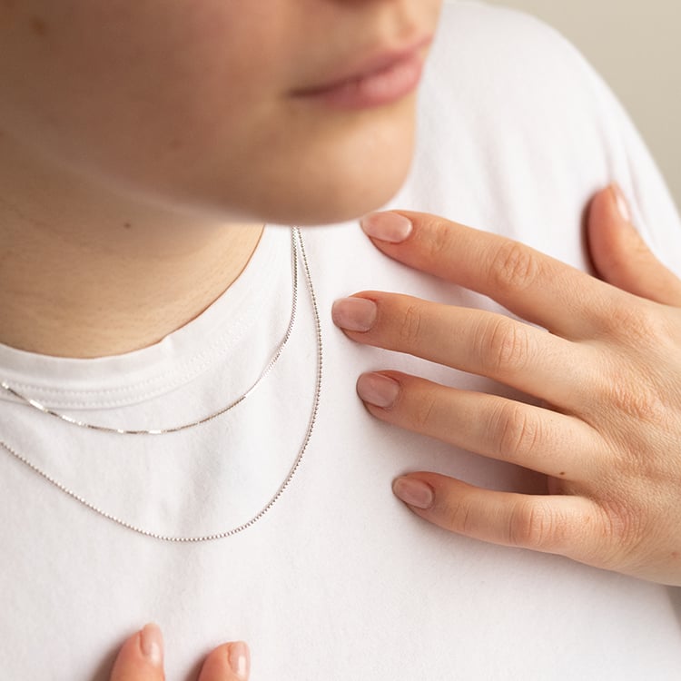 Kette 45 cm aus 14k Gold mit Kugeln 135360