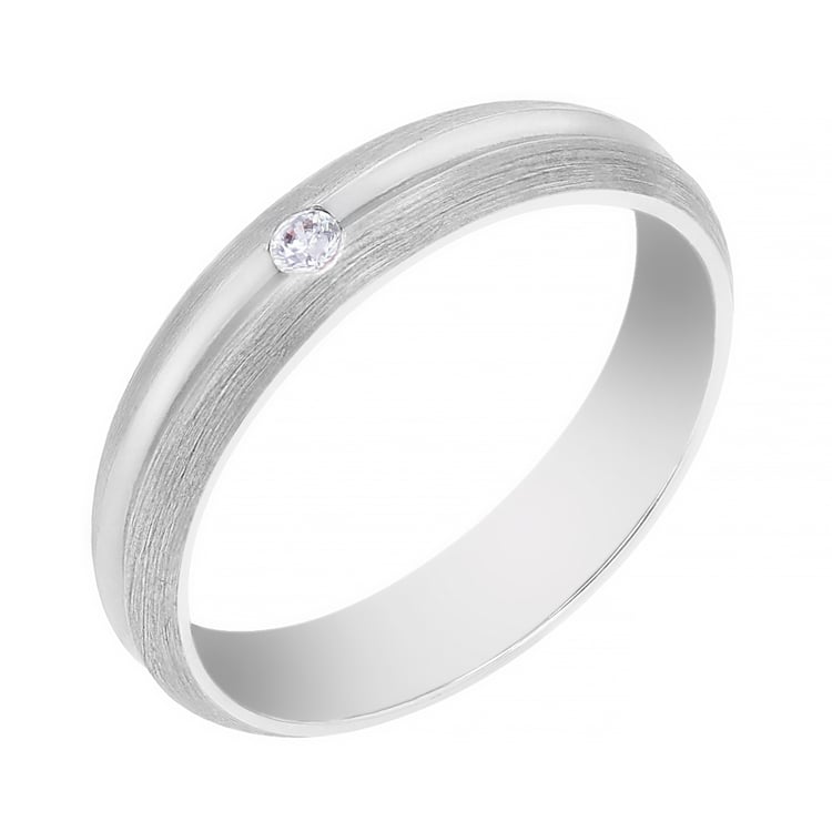 Goldene Eheringe mit Diamant Dellai 105553