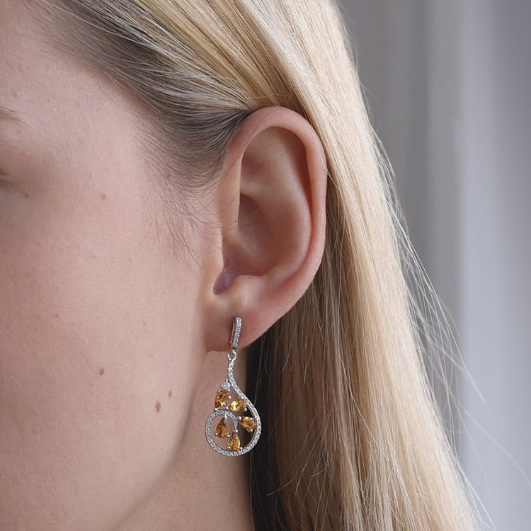 Silberne Ohrringe 69888