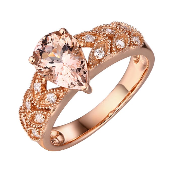 Goldring mit Morganit