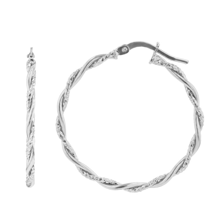 Ringohrringe aus Silber Kenan