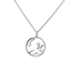 Silberner Geschnitzter Anhänger mit Fuchs Kleiner Prinz