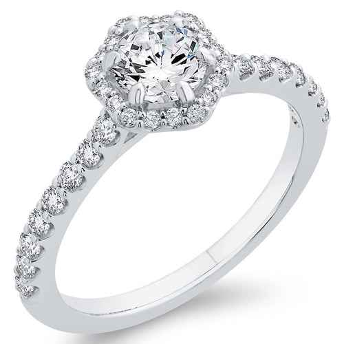 Verlobungsring im Halo-Stil mit Lab Grown Diamanten Primrose