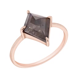 Minimalistischer Ring mit Salt and Pepper Diamanten Iban