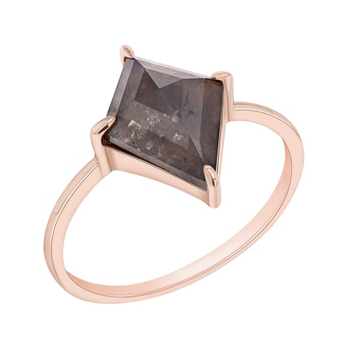 Minimalistischer Ring mit Salt and Pepper Diamanten Iban