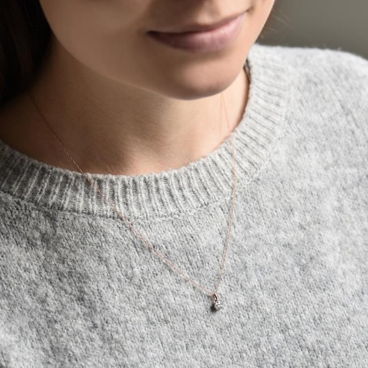 Silberner Anhänger mit Lab Grown Diamanten Jenoulita 104217