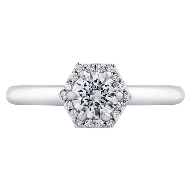 Ring im Halostil mit Lab Grown Diamanten Nalani