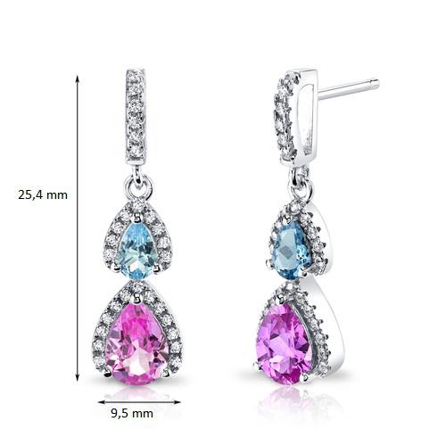 Hängende Ohrringe mit Diamanten 11909