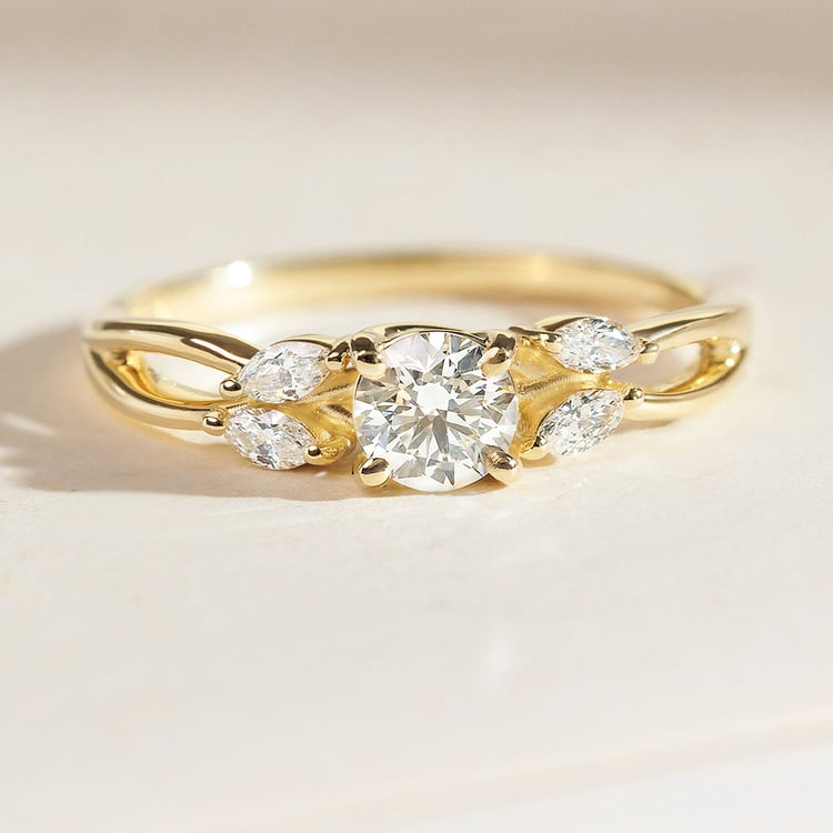 Verlobungsring aus Gold mit 0.42ct IGI-zertifiziertem Lab Grown Diamanten Halym 158315