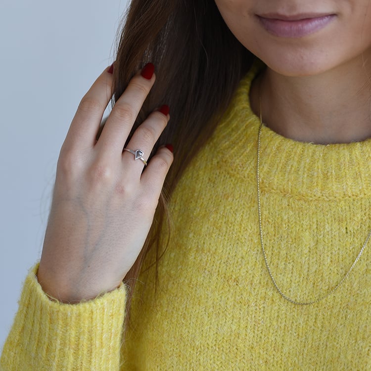 Ring mit Salt and Pepper Diamant Caritta 58306