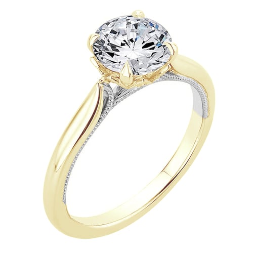 Verlobungsring mit seitlichen Diamanten Libby