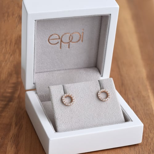 Karma-Ohrringe mit Lab Grown Diamanten Leonas
