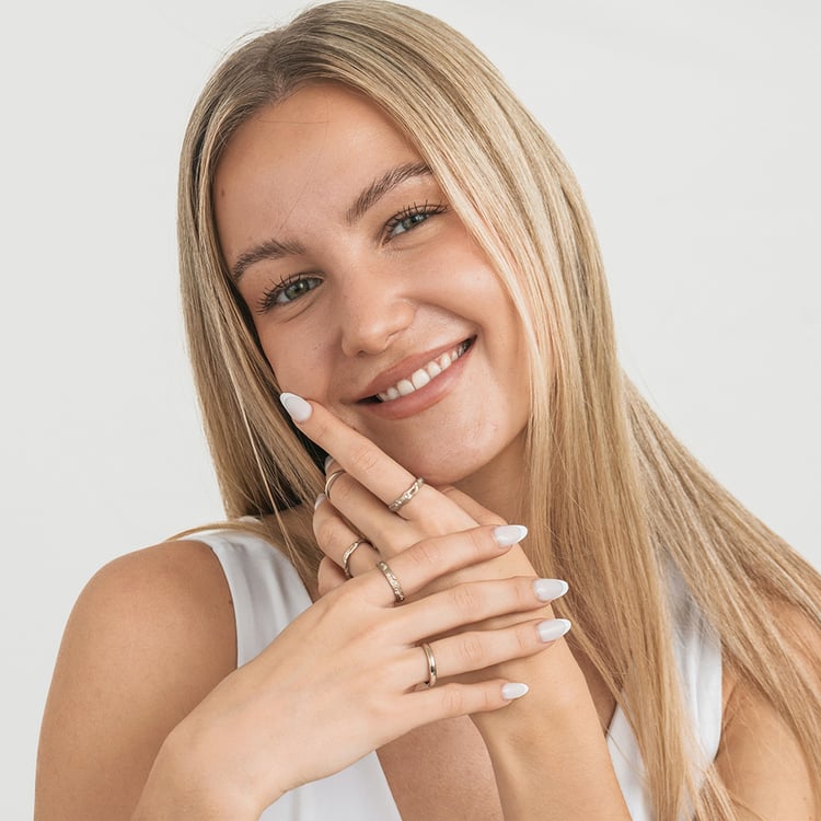 Eheringe aus Haselnussgold Rock 166291