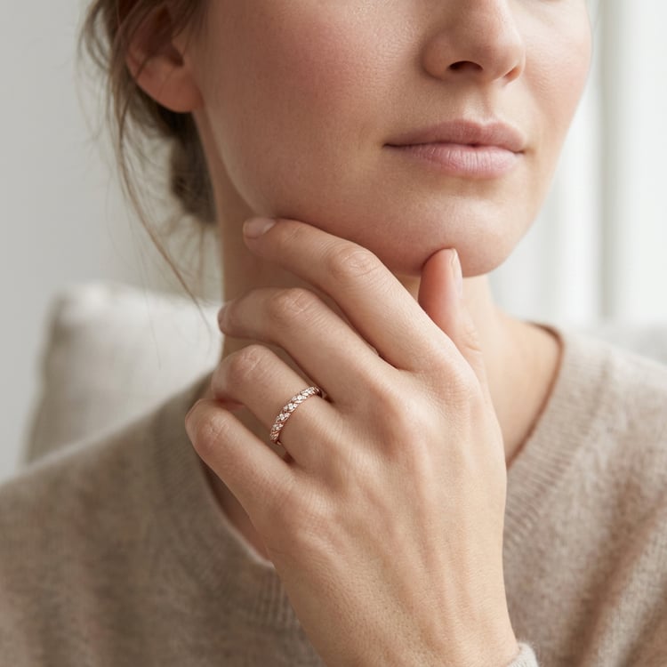 Gedrehter Eternity-Ring mit Lab Grown Diamanten Rami 169730