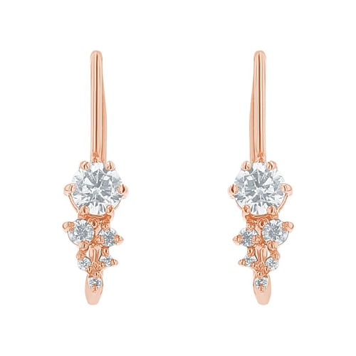 Cluster Ohrringe mit Diamanten Lina