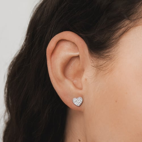 Diamantohrringe in Herzfrom Sie