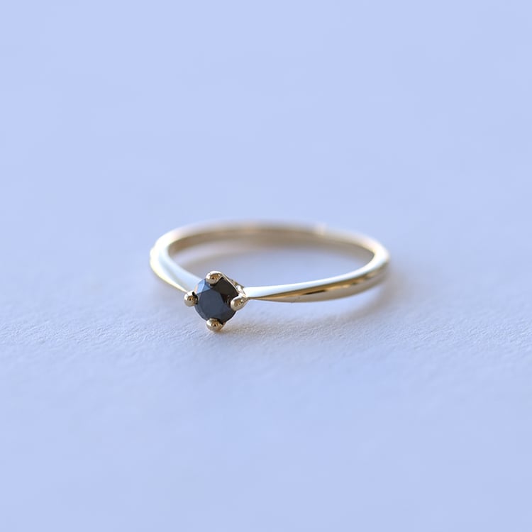 Verlobungsring mit schwarzem Diamanten Sevati 61339