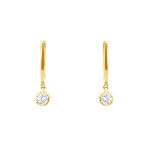Goldene Hängeohrringe mit Lab Grown Diamanten Nova