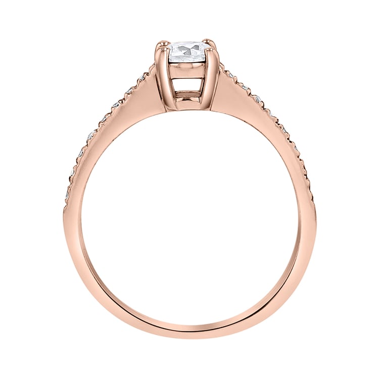 Goldener Verlobungsring mit Diamanten im Pave Stil Dalea 141845