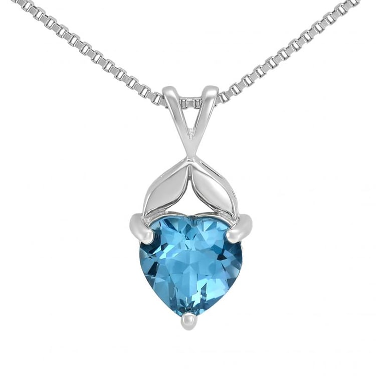 Halskette mit Topasherz 8152