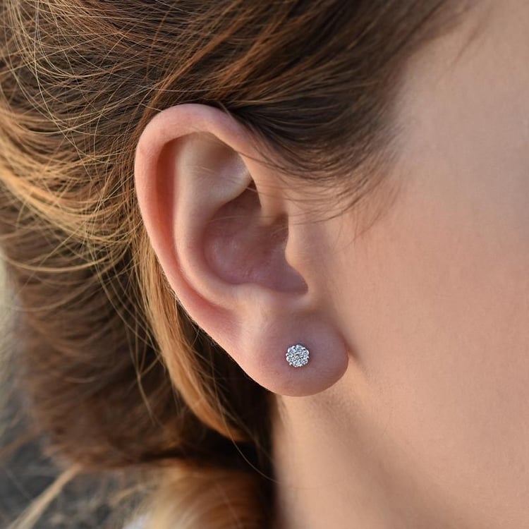 Elegante Diamantohrringe Flowu 35537