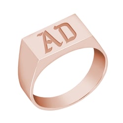Herrenring mit Lasergavur Denvier