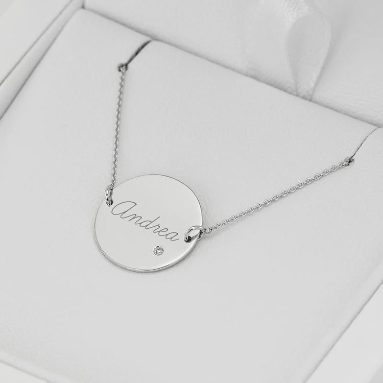 Goldarmband mit Diamanten und Gravur Shalek 115179