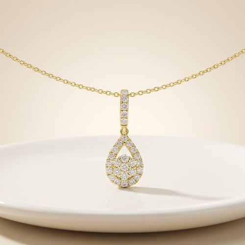 Romantischer Anhänger mit Lab Grown Diamanten Kai