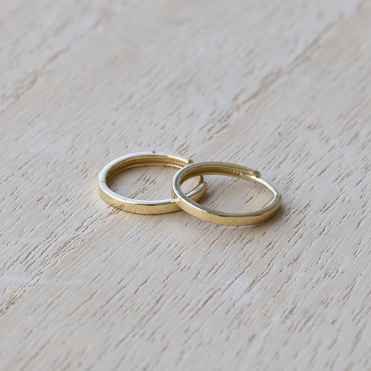 Goldene 16 mm Creolen Ouida 67710