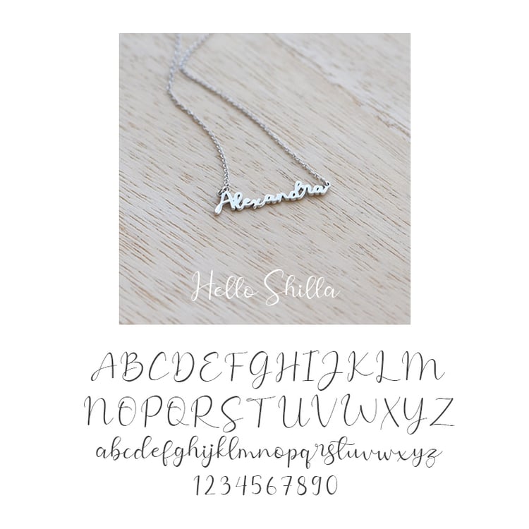 Goldene Namenskette mit Gravur Ihrer Wahl Amael 67668