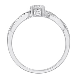 Verlobungsring mit Buchstaben und Diamanten Aliye