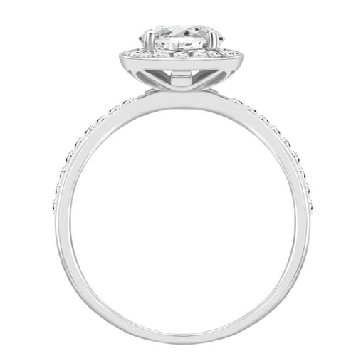 Verlobungsring im Halo-Stil mit Lab Grown Diamanten Lyisa