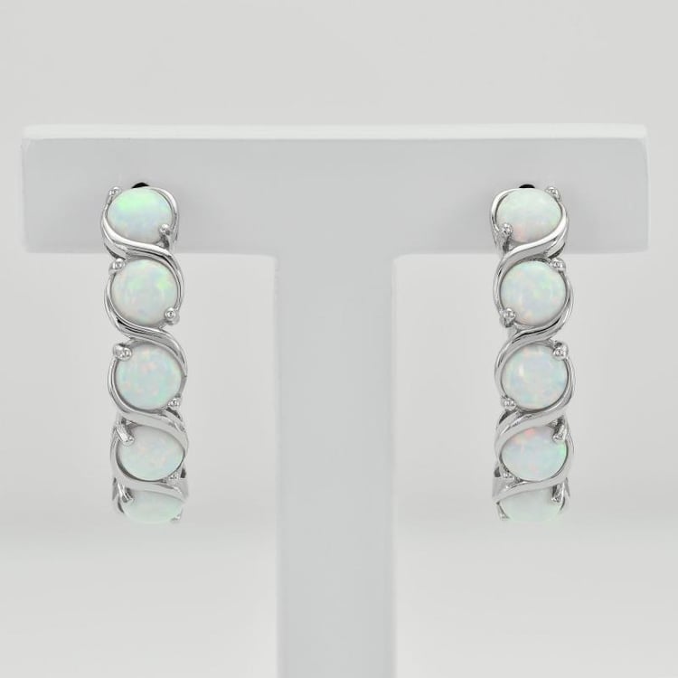 Ohrringe mit Opalen 35750