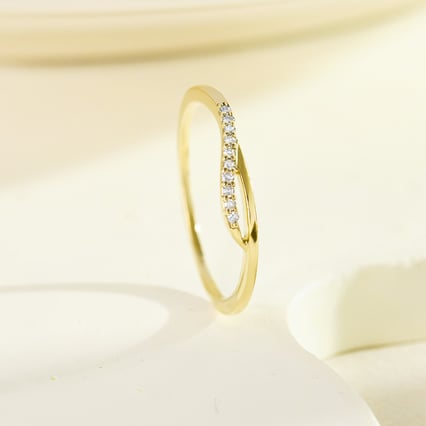 Atypischer Ring aus Silber mit Lab Grown Diamanten Terje