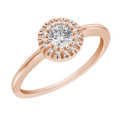 Verlobungsring mit Diamanten in Sonnenform Tafne