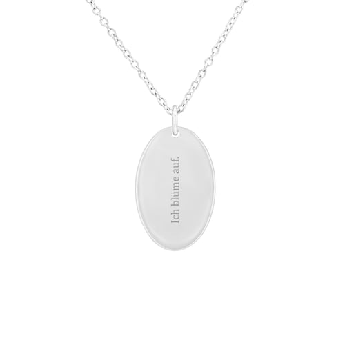 Personalisierter Anhänger aus Silber mit Gravur einer Blume Ihrer Wahl Daisy