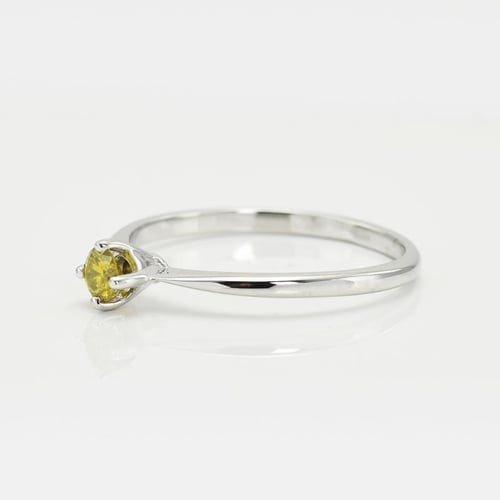Verlobungsring mit gelbem Diamant Sevati