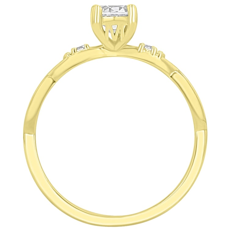 Verlobungsring mit Buchstaben und Diamanten Halym 167473