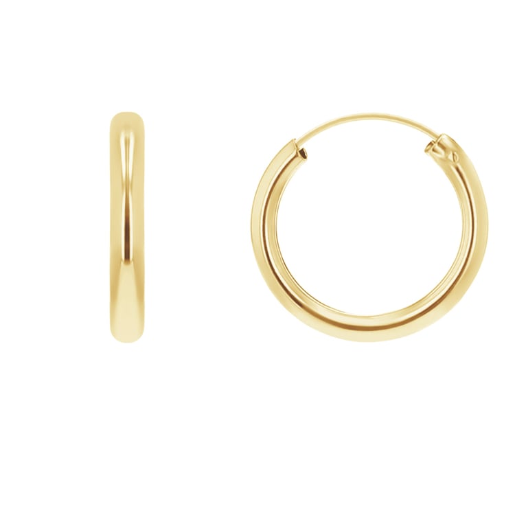 Goldene runde Ohrringe 108326