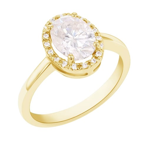 Ring mit Moissanit und Lab Grown Diamanten Arya