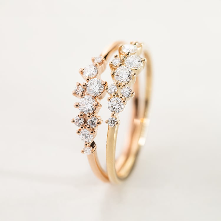 Cluster-Ring mit Lab Grown Moissaniten Isolde 147843