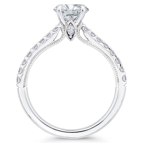 Verlobungsring mit Moissanit und Lab Grown Diamanten Rosalie