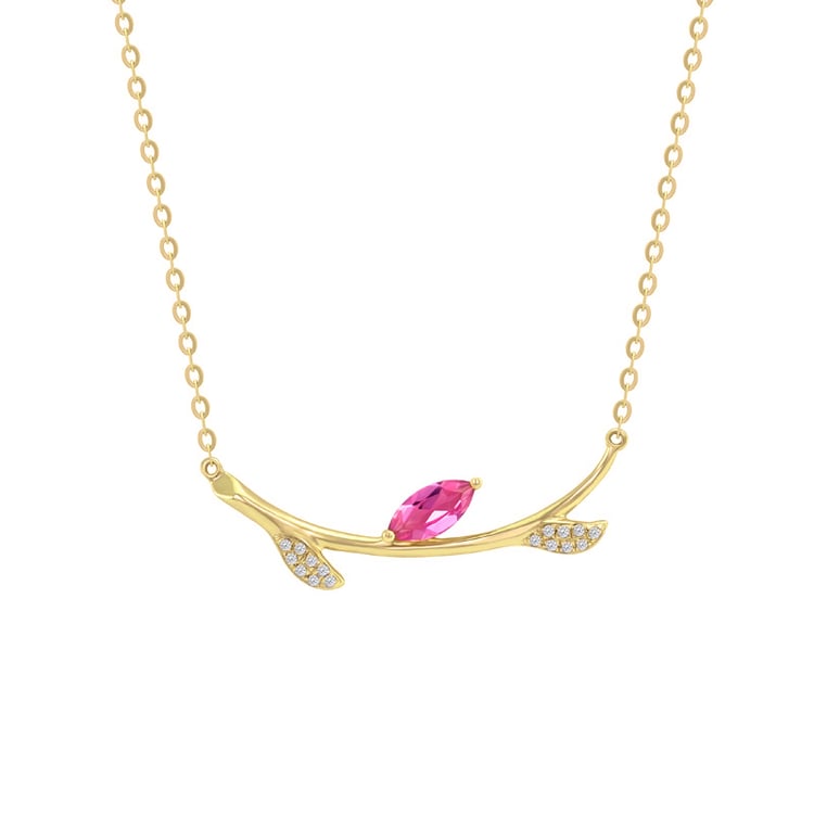 Romantische goldene Halskette 18500