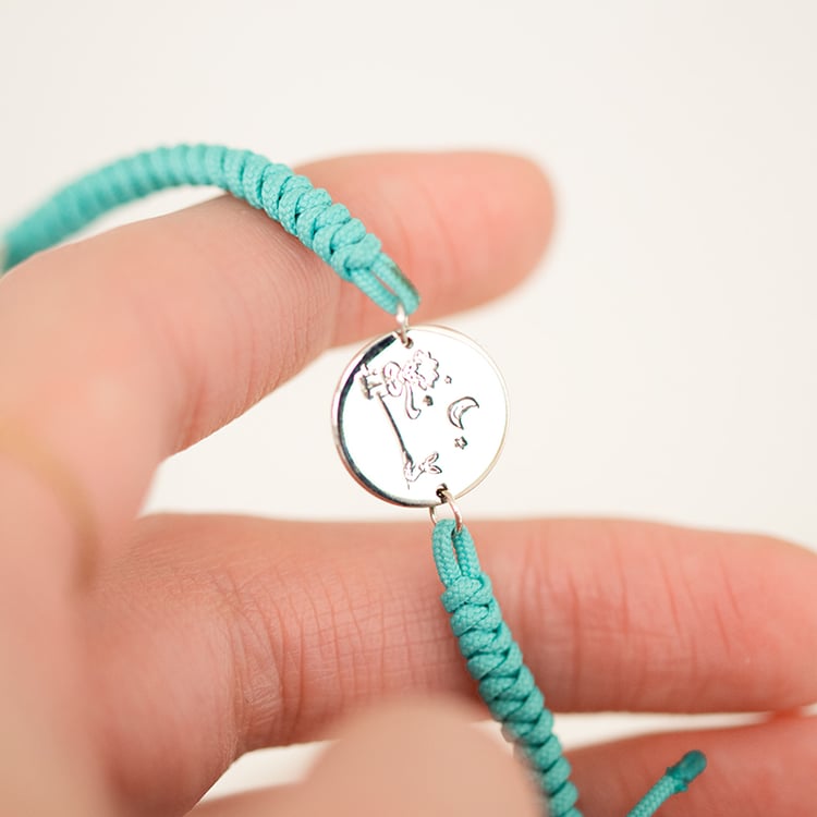 Silbernes String-Armband Der Kleine Prinz mit Fuchs 134244