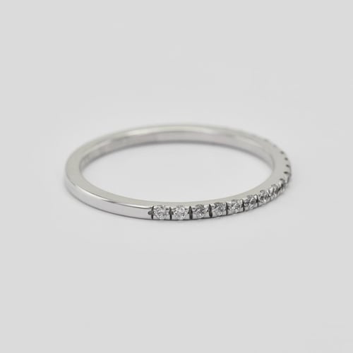 Halb-Eternity Ring aus Platin mit 1.25mm Diamanten Adva