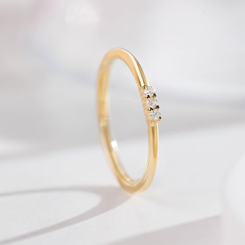 Silberner Diamantring Nicklas