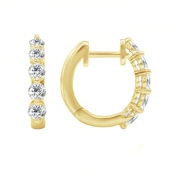 Creolen mit Diamanten geschmückt Chay