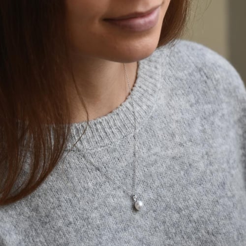 Elegante Anhänger aus 585 Gold mit Perle Havene